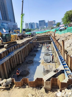 白浪河東風橋樁基施工圓滿結束，主體工程建設加速推進